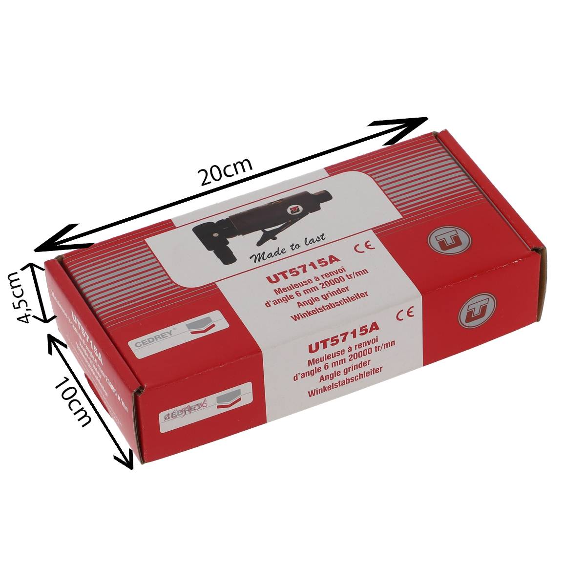 MINI MEULEUSE A RENVOI D'ANGLE PINCE 6MM SUPER  - RENSON - UT5715A