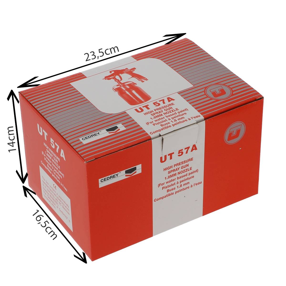 PISTOLET A PEINTURE INOX MUTLI USAGE BUSE 18MM - RENSON - UT57A