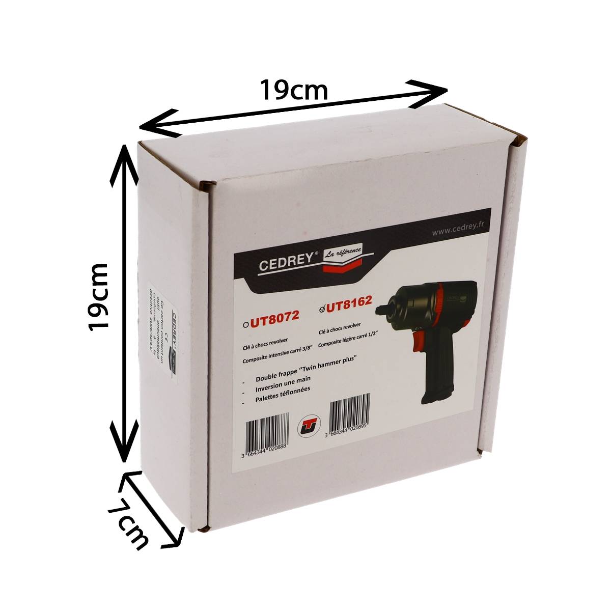 CLE A CHOCS REVOLVER 1/2'' COMPOSITE LEGERE TWIN HAMMER - RENSON - UT8162