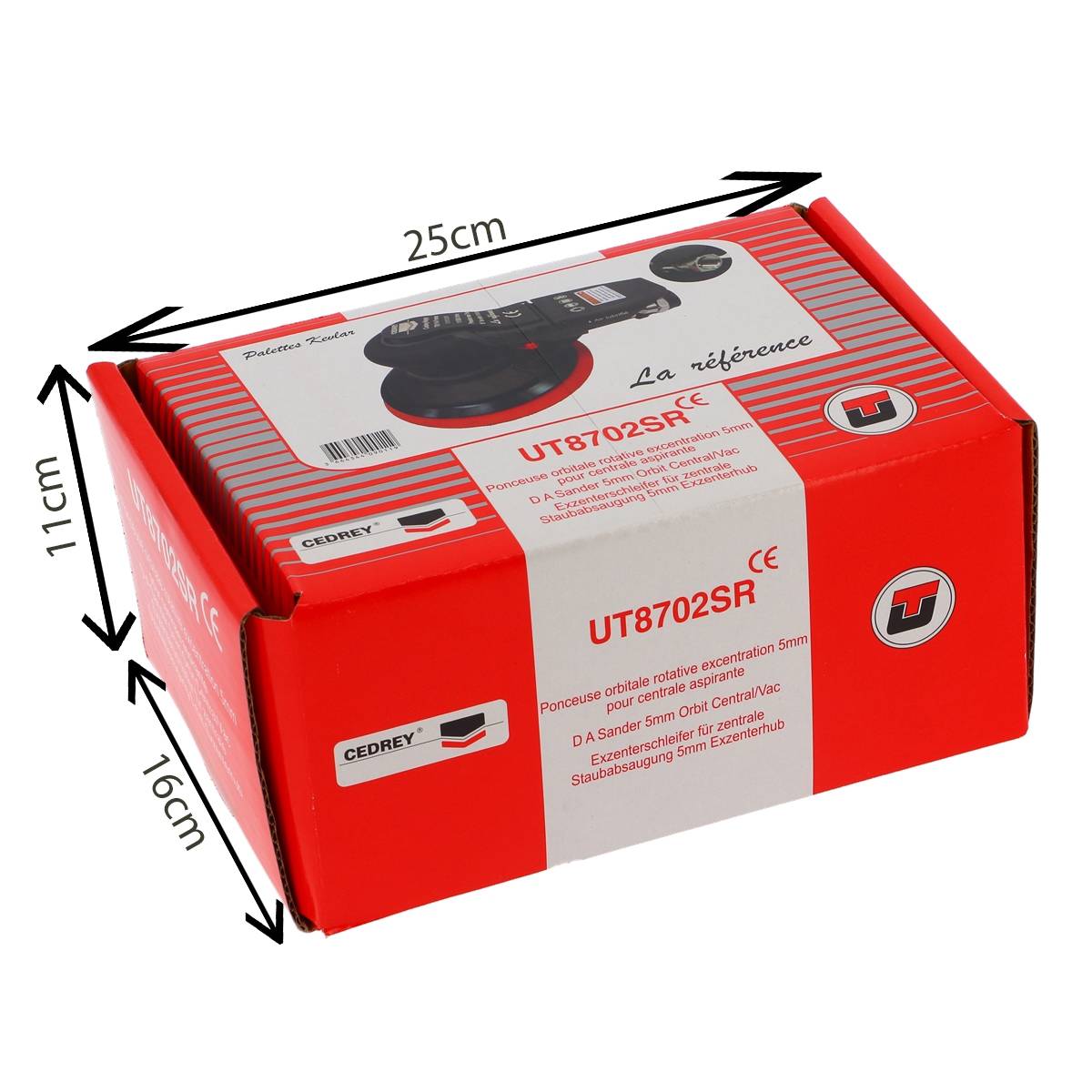 PONCEUSE ASPIRANTE 150MM  ORBITALE DEPORT 5MM - RENSON - UT8702SR