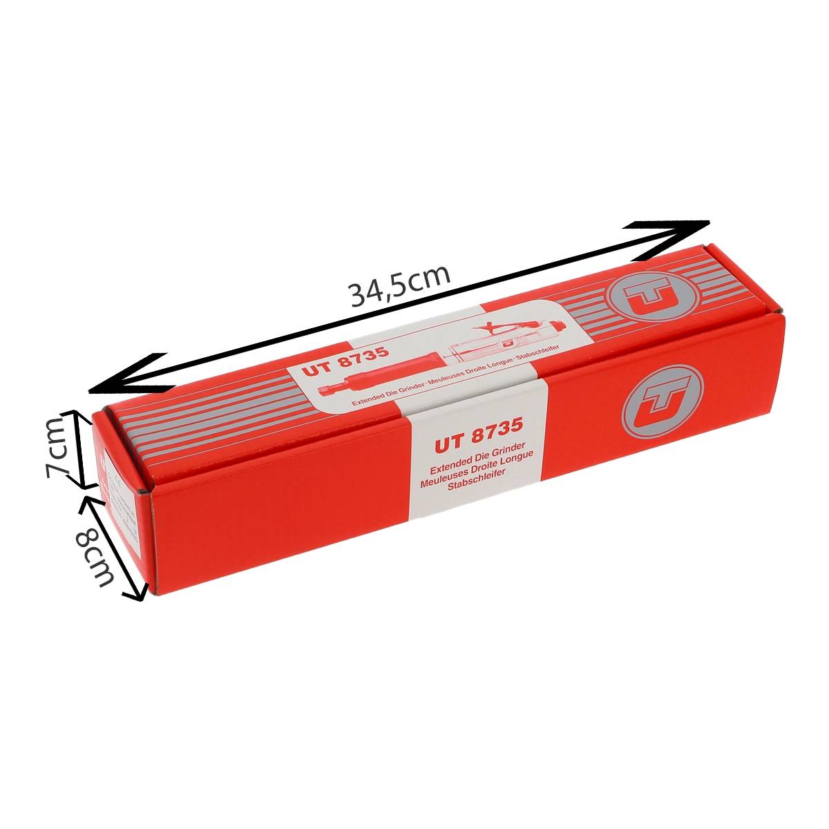 MEULEUSE DROITE LONGUE  PINCE 6MM GRANDE PUISSANCE - RENSON - UT8735