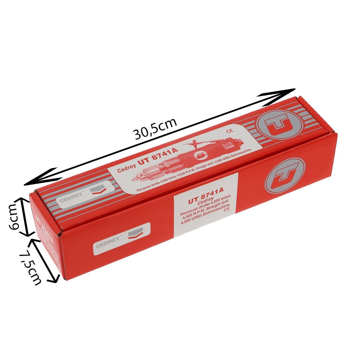 PERCEUSE DROITE BASSE VITESSE  MANDRIN A CLE 10MM INTENSIVE - RENSON - UT8741A