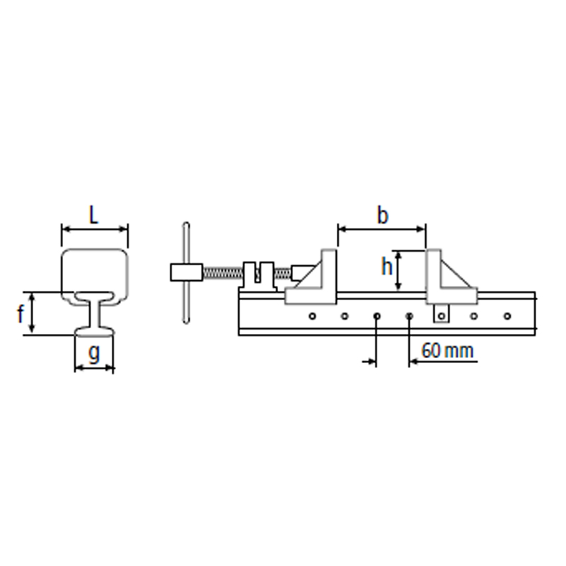 Serre-joint Dormant - ouverture 150 cm - mod. 871 - URKO - 1551150
