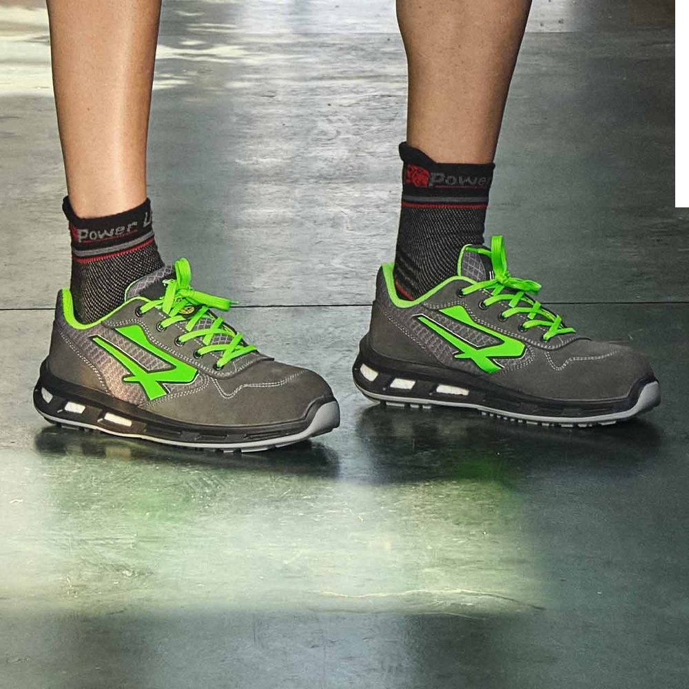 CHAUSSURES BASSES POINT s ESD S1PS FO SR GRIS/VERT - U POWER - RL20036