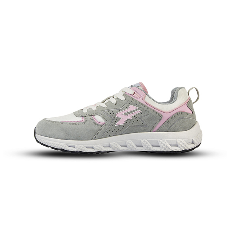  CHAUSSURES BASSES JACKIE GRIS-ROSE OB E FO SR - U POWER - US20259
