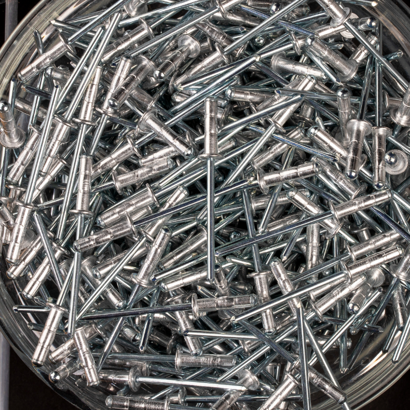 500 rivets multi-serrage à aluminium/acier à tête plate à Ø3,2x12,7mm - SCELL-IT - UD3212