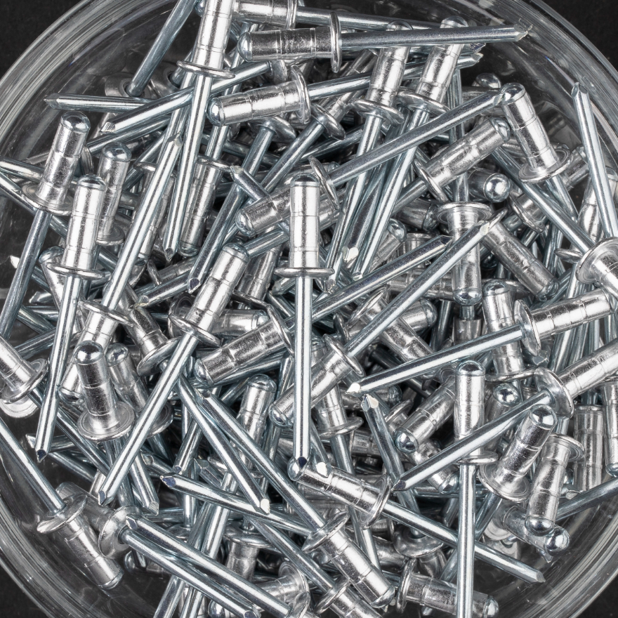 250 rivets multi-serrage à aluminium/acier à tête plate à Ø4,8x12mm - SCELL-IT - UD4812