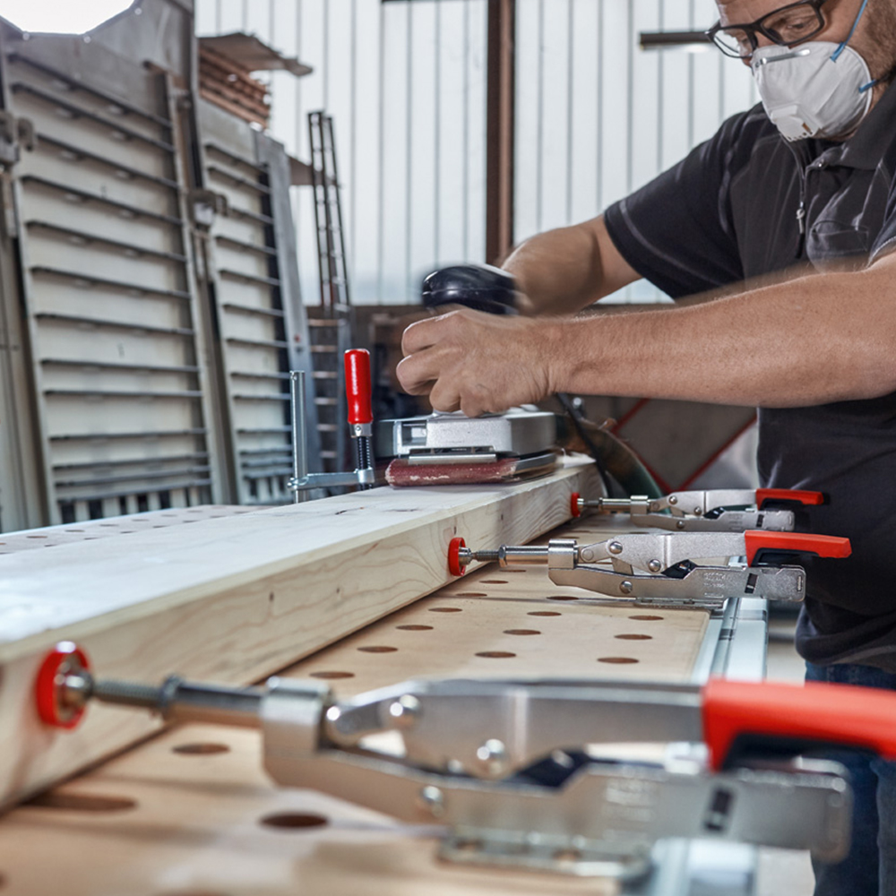 Sauterelle à serrage horizontal et platine de fixation horizontale BESSEY - STCIHH25T20