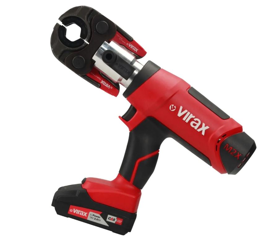 Presse à sertir pistolet M2X avec pince-mère et inserts - VIRAX - 253567