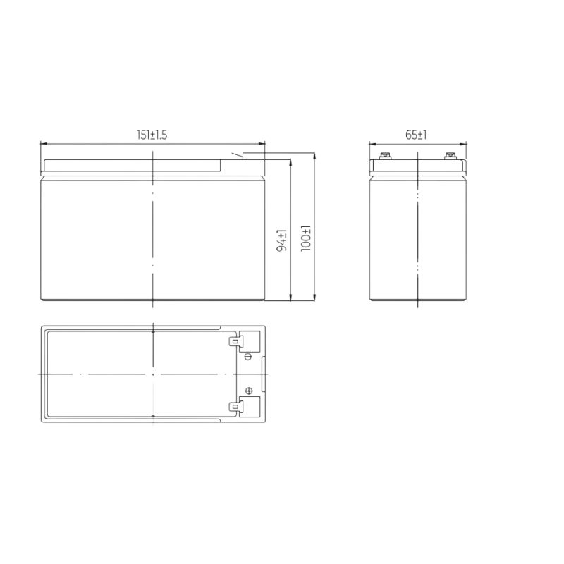 Batterie rechargeable au plomb 6V 7Ah - VELAMP - 23726