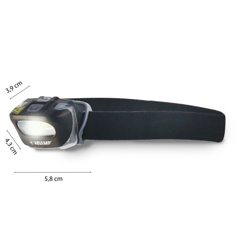 Lampe frontale ZEUS 3W LED COB - VELAMP - IH522