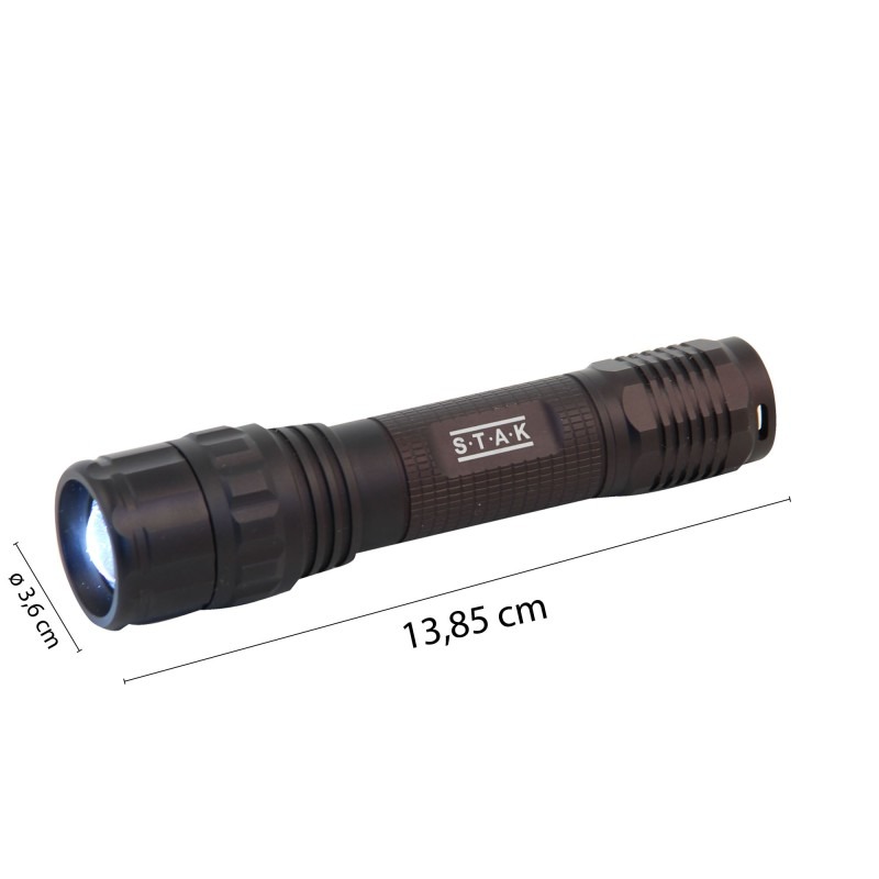 Panther torche led rechargeable 10W avec fonction zoom  - VELAMP - IMR90