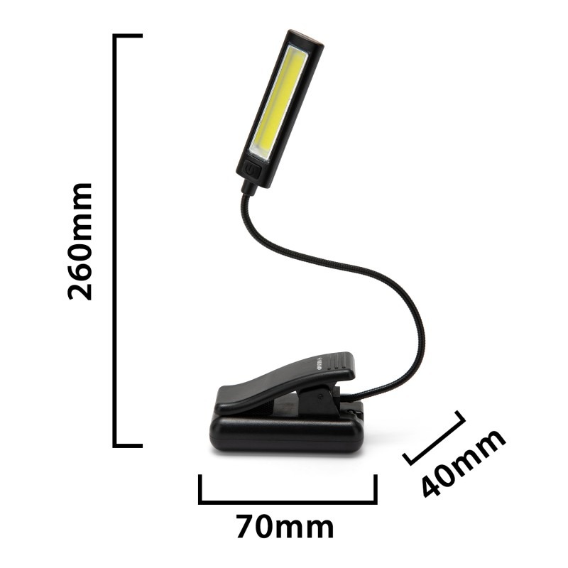 Fairy lampe de lecture rechargeable avec clip  - VELAMP - IR236