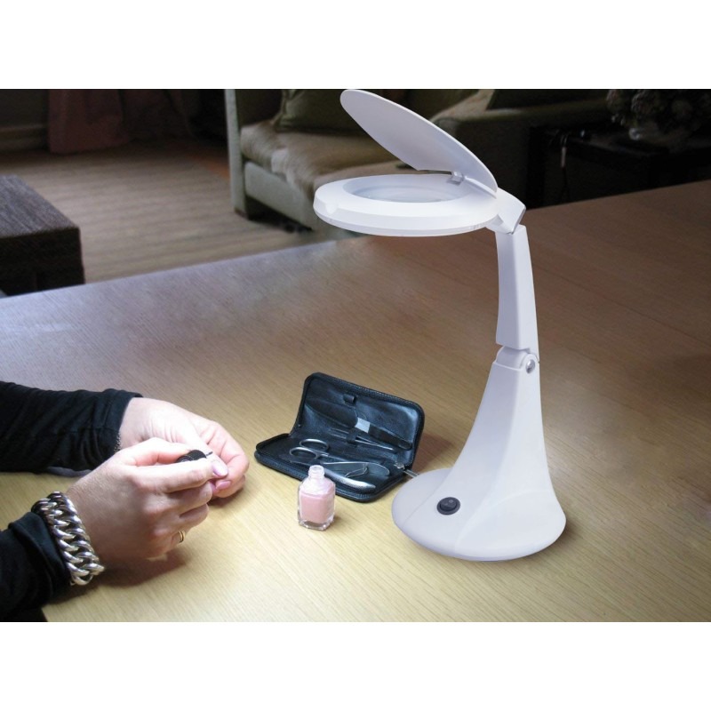 Lampe led avec loupe 3 et 12 dioptries  - VELAMP - LE004LED