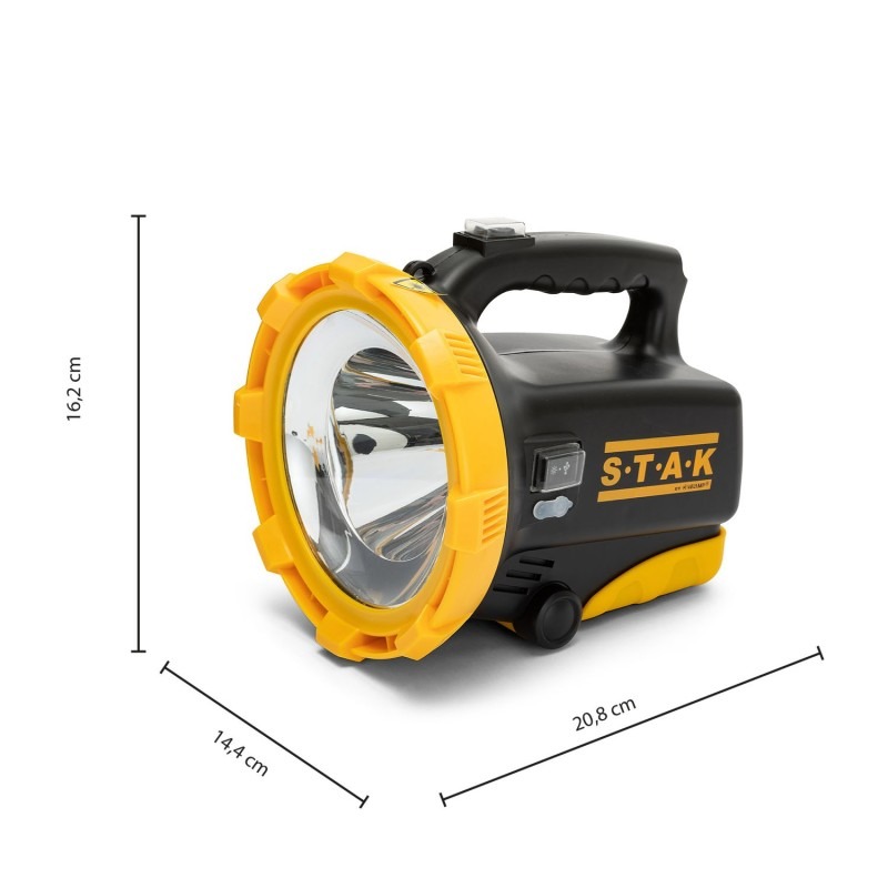 Trainspotting phare professionnel rechargeable stak 20W led  - VELAMP - R920