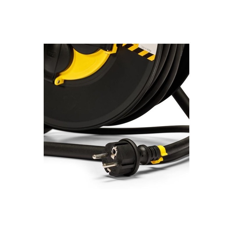 Enrouleur professionnel 4 prises 25 m H07RN-F 3G2,5 mm² IP44 - VELAMP - REELART-FR-25