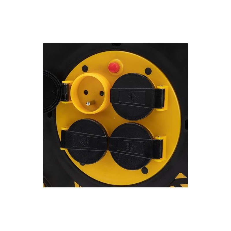 Enrouleur pro 4 prises H07RN-F3G2.5 40m IP44  - VELAMP - REELART-FR-40