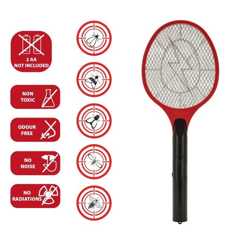 SMASH Raquette anti-moustiques électrique - VELAMP - REPEL02BOX