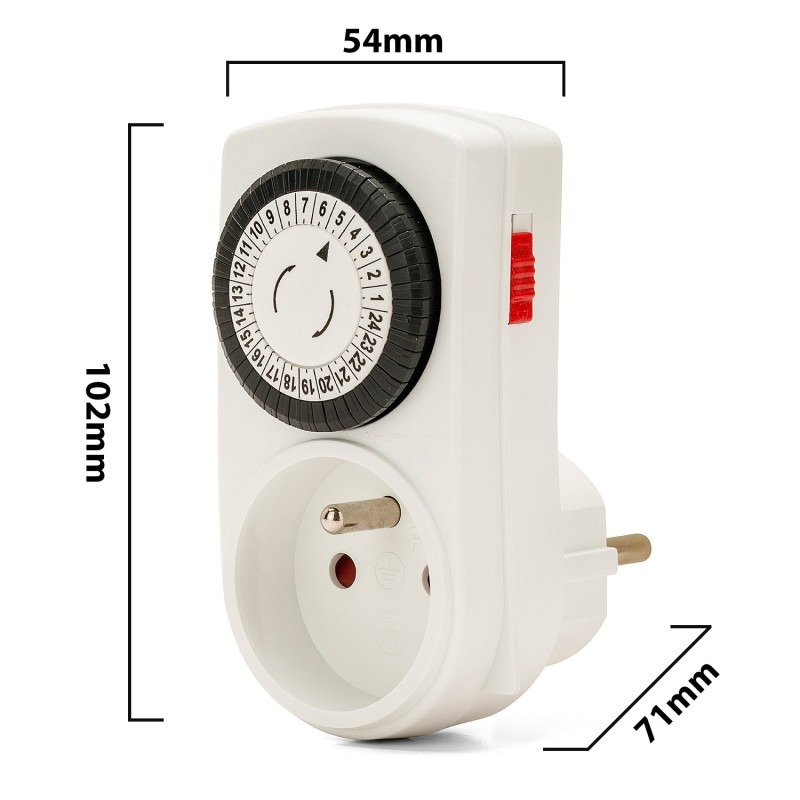 Programmateur journalier 24 heures à segments - VELAMP - SH001H.FR