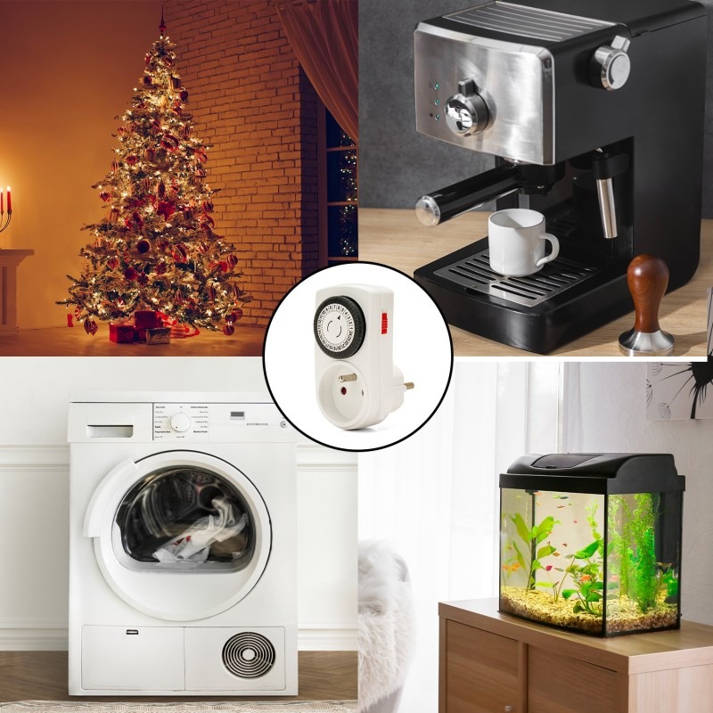 Programmateur journalier 24 heures à segments - VELAMP - SH001H.FR