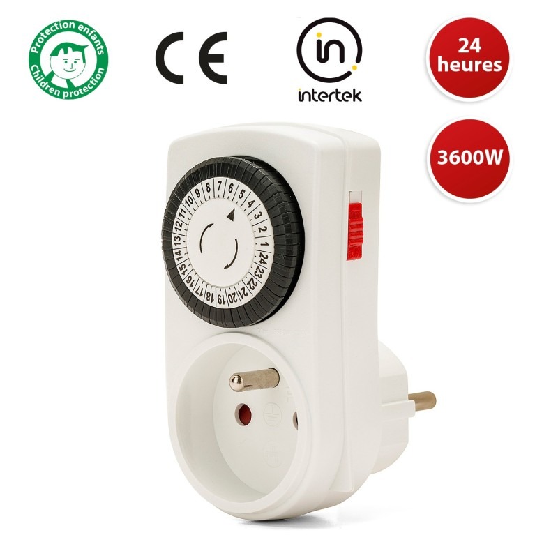 Programmateur journalier 24 heures à segments - VELAMP - SH001H.FR