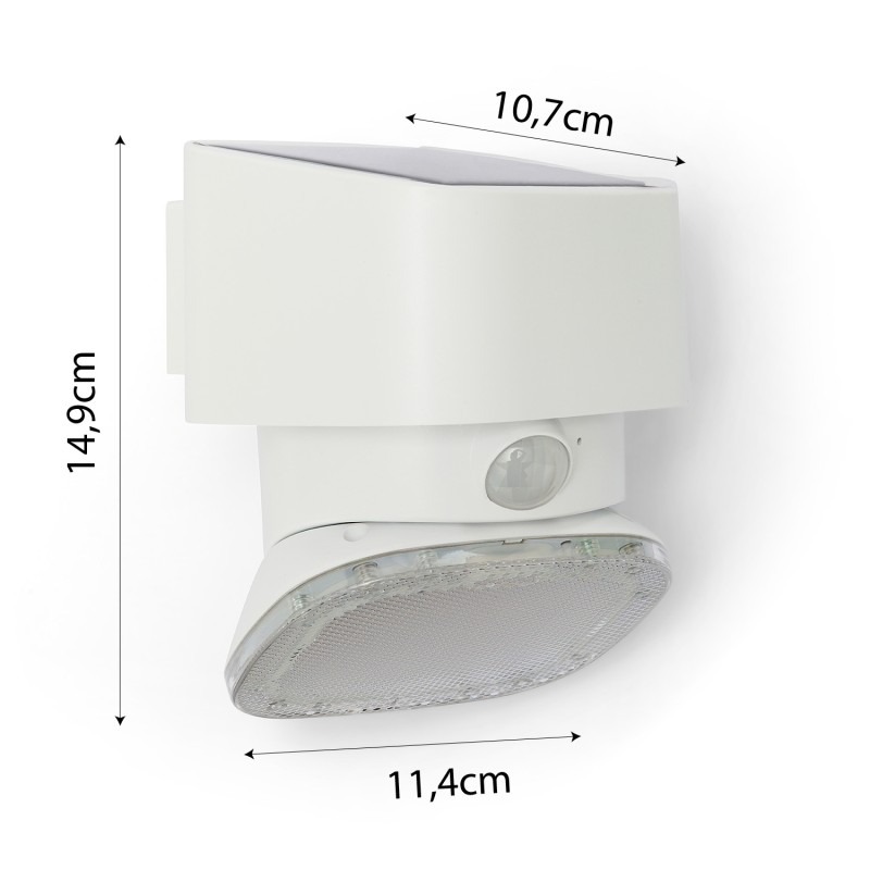 Projecteur LED solaire SUGAR 2000 lm avec détecteur de mouvement - VELAMP - SL356