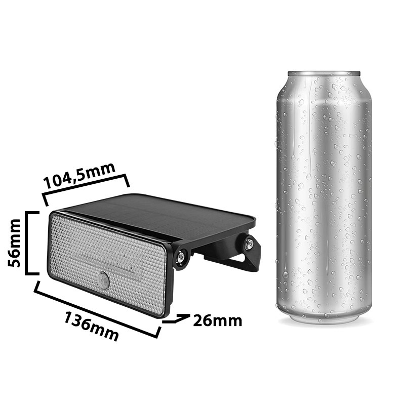 MAYA Projecteur LED solaire 1000 lumens avec détecteur de mouvement réglable - VELAMP - SL361