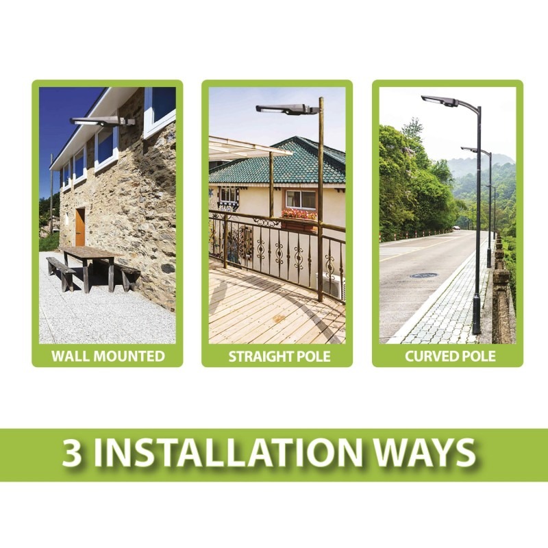 CRUISER Projecteur LED solaire 1600 lumens avec détecteur de mouvement - VELAMP - SL373