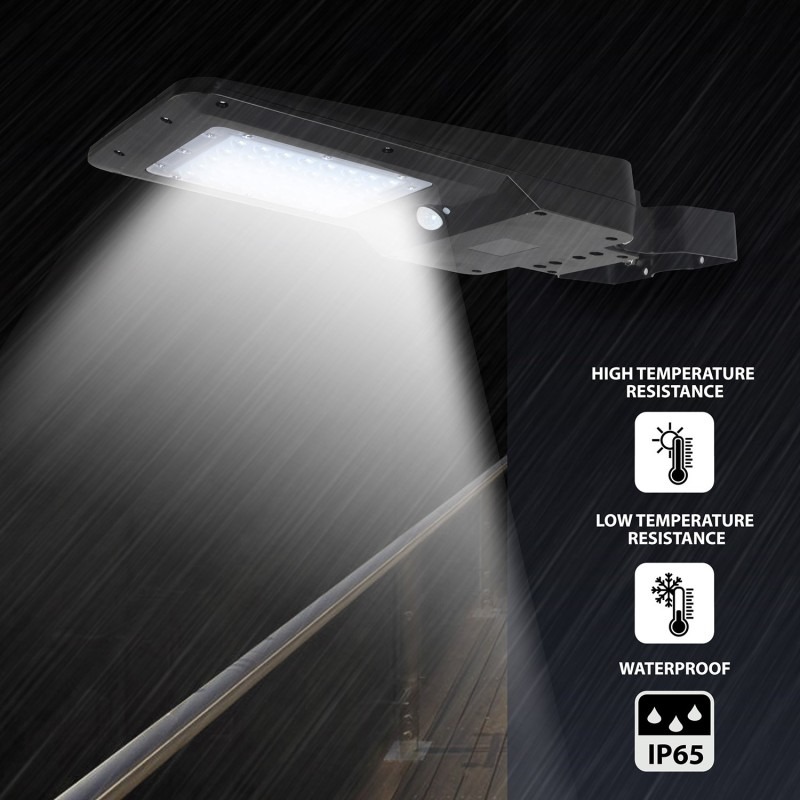 CRUISER M Réverbère LED solaire 3000 lm avec détecteur de mouvement - VELAMP - SL374