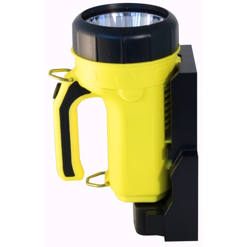Spotex Phare rechargeable ATEX 5W avec base murale de chargement incluse - VELAMP - SPOTEX