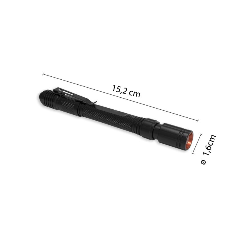 SPECTRE Lampe torche LED rechargeable 5W 250 lumens avec zoom - VELAMP - ST007