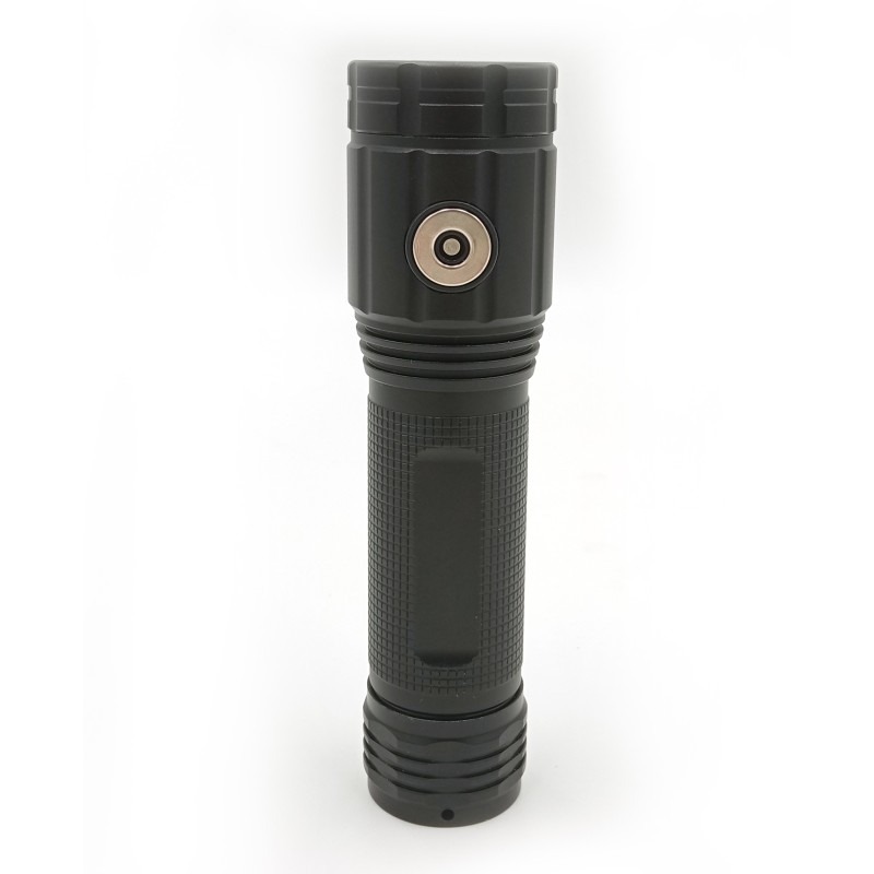 Torche LED STURM rechargeable 2000 lm avec support mural - VELAMP - ST096