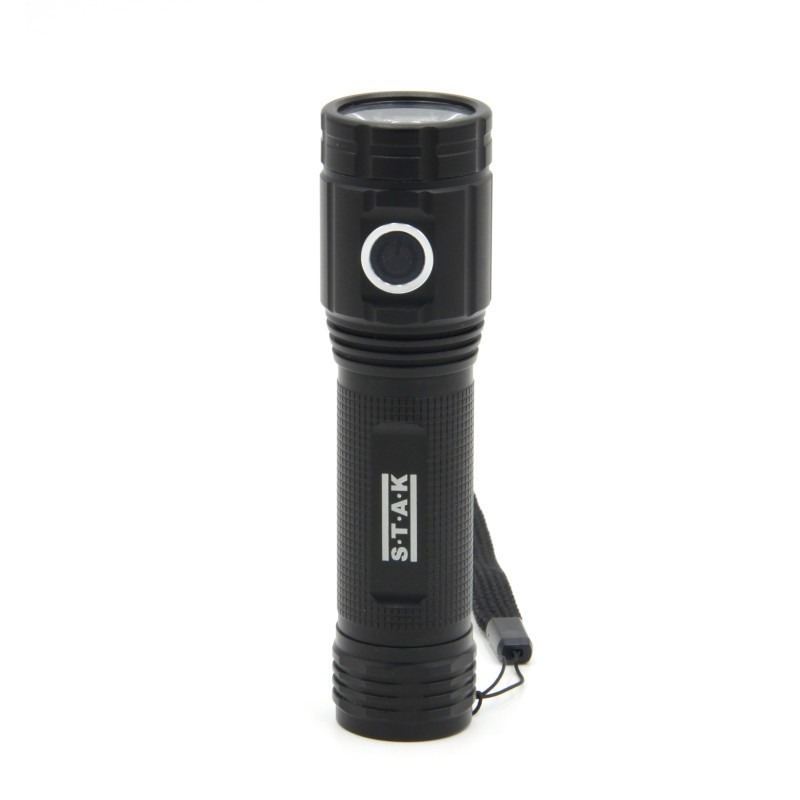 Torche LED STURM rechargeable 2000 lm avec support mural - VELAMP - ST096