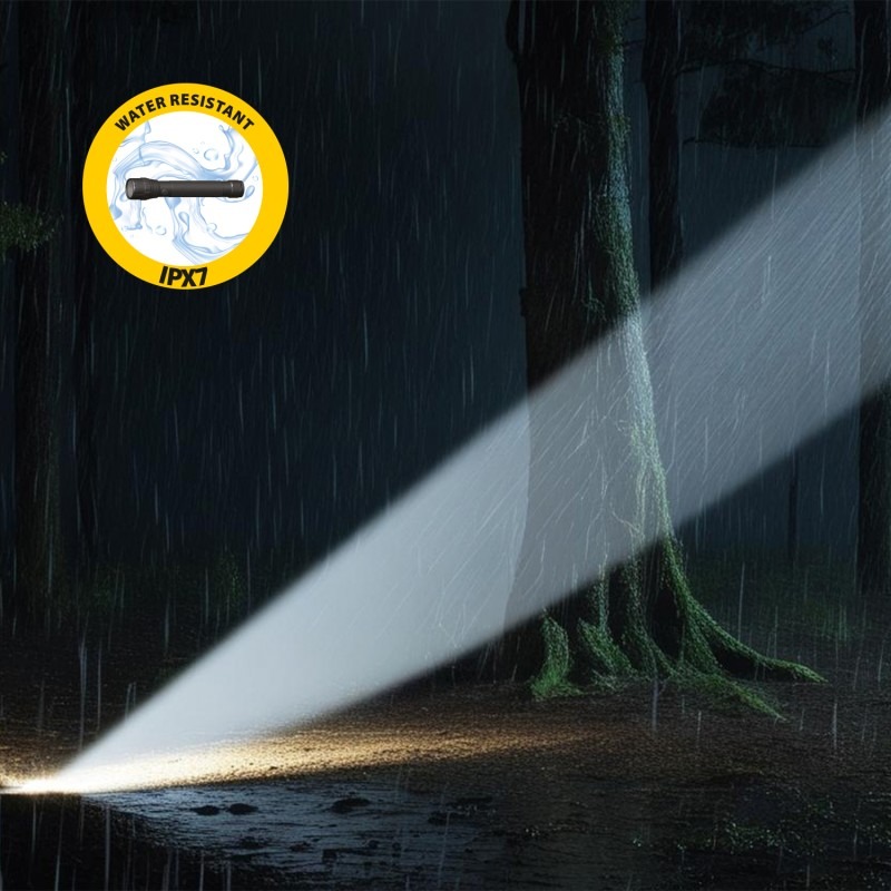 MAMBA Lampe Torche LED Rechargeable 5 000 Lm avec Power Bank - VELAMP - ST144