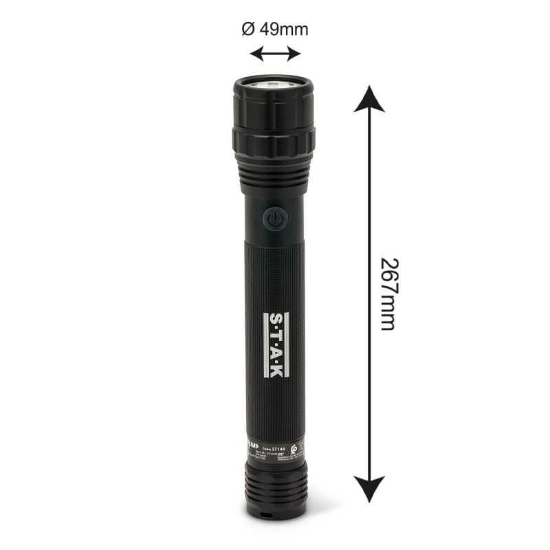 MAMBA Lampe Torche LED Rechargeable 5 000 Lm avec Power Bank - VELAMP - ST144