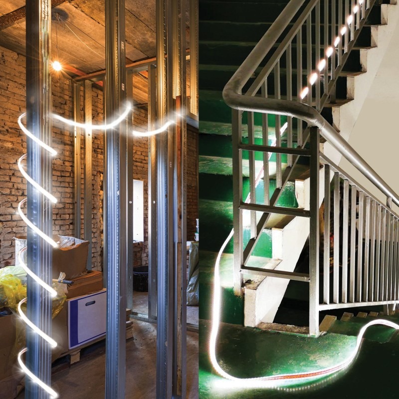 Bandeau LED RIBBON 25 m 32000 lm IP65 avec enrouleur - VELAMP - ST925