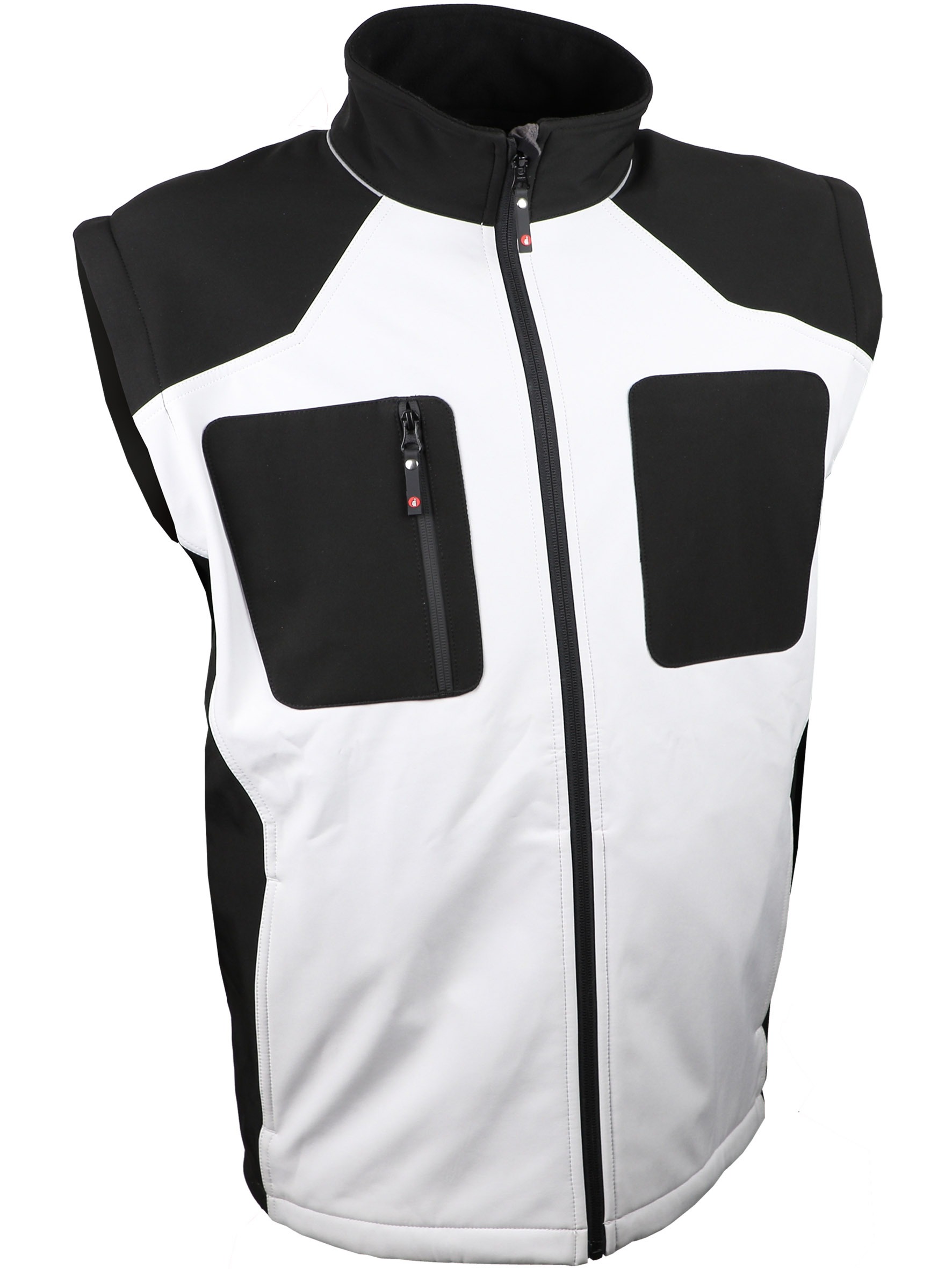Veste Softshell manches amovibles en noir et blanc - SINGER - VANGOG