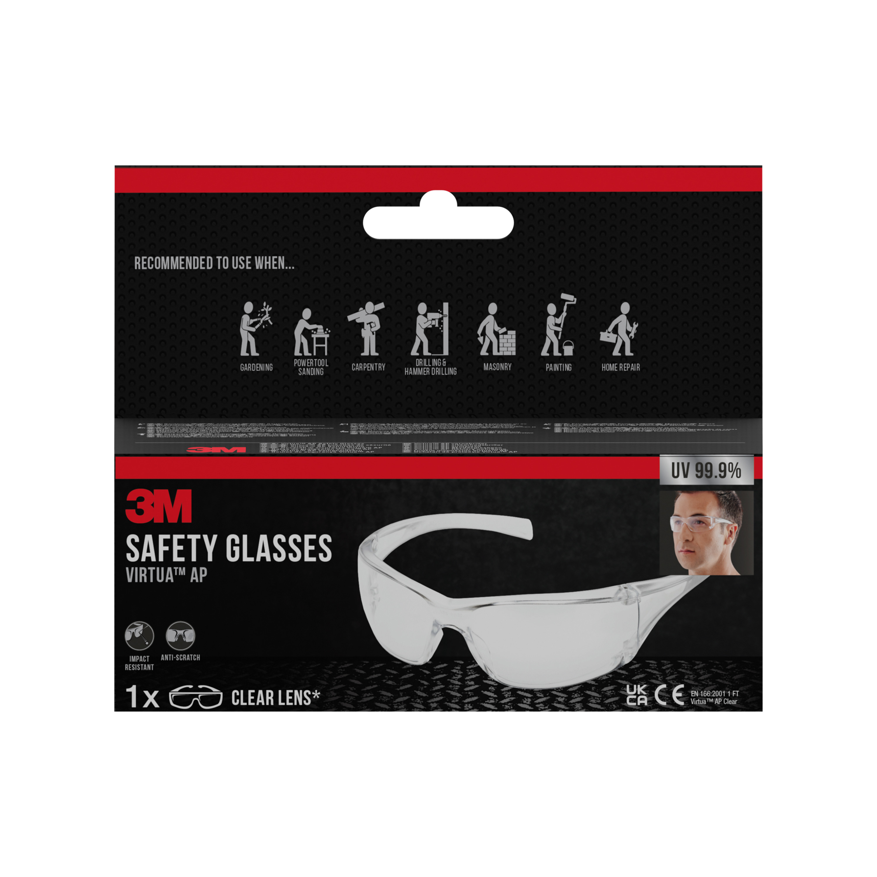 Lunettes de protection Virtua AP Transparent - 3M - VIRCN1M 00