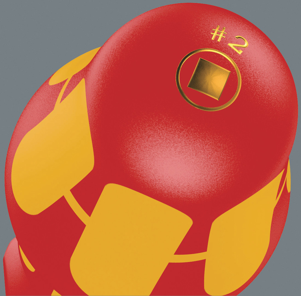 Tournevis isolé pour vis à empreinte carrée 168 i # 3 x 150 mm WERA - 05004782001