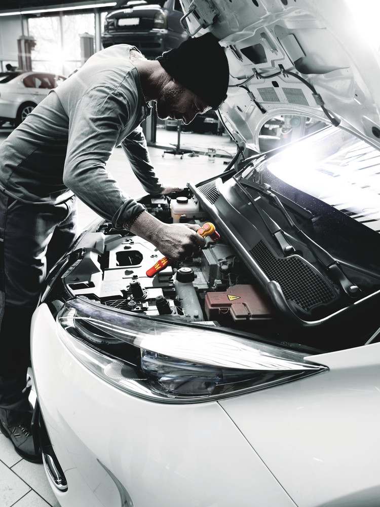 Cliquet Zyklop VDE 8007 B, isolé, avec levier d‘inversion, carré 3/8