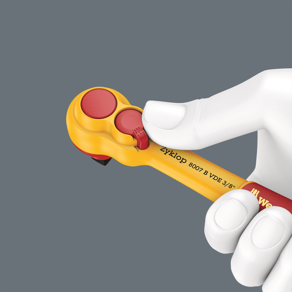 Jeu cliquet avec levier d‘inversion, à emmanchement 3/8