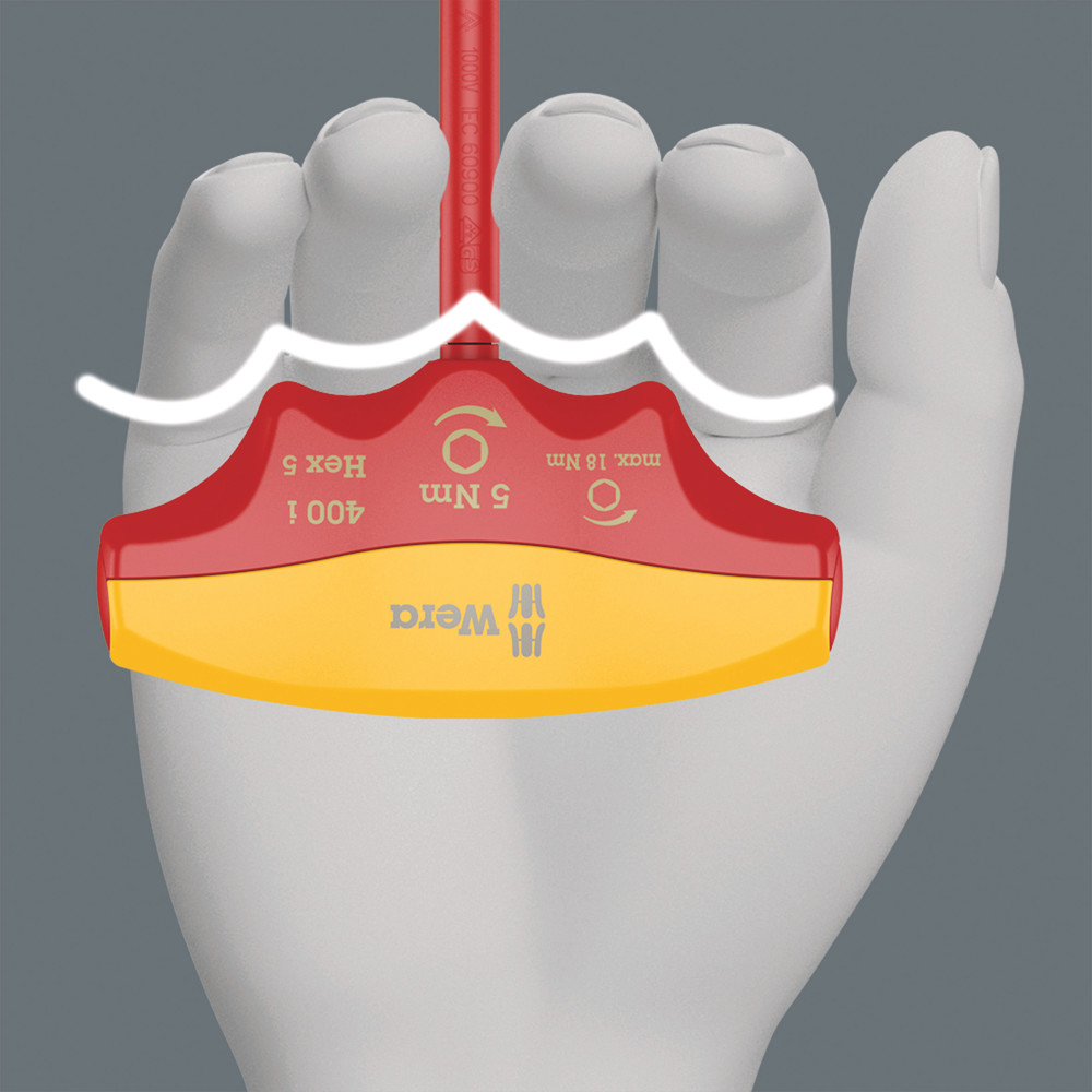 Hex Indicateur de couple isolé 400 i Hex 4,0 / 5,0 Nm WERA - 05004980001