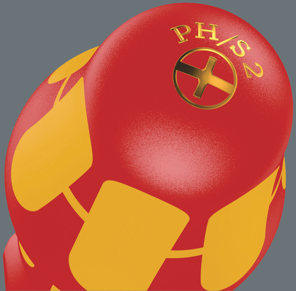 Tournevis isolé pour vis PlusMinus (Phillips/à fente) 162 i PH/S # 2 x 100 mm WERA - 05006381001