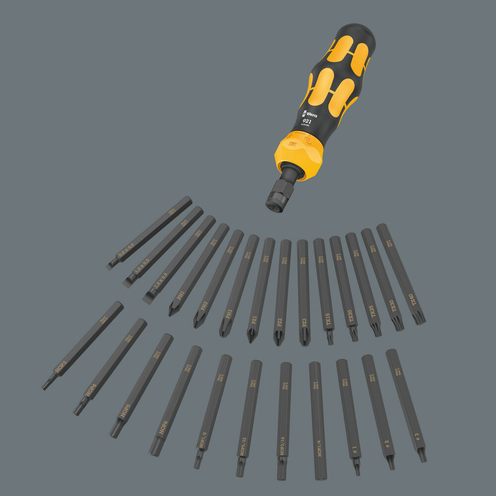 Étui pliant avec embouts de 70 mm de long Kraftform Kompakt 900 Set 1 Wera - 05018110001