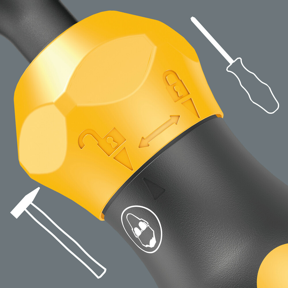 Étui pliant avec embouts de 70 mm de long Kraftform Kompakt 900 Imperial Set 1 Wera - 05018111001