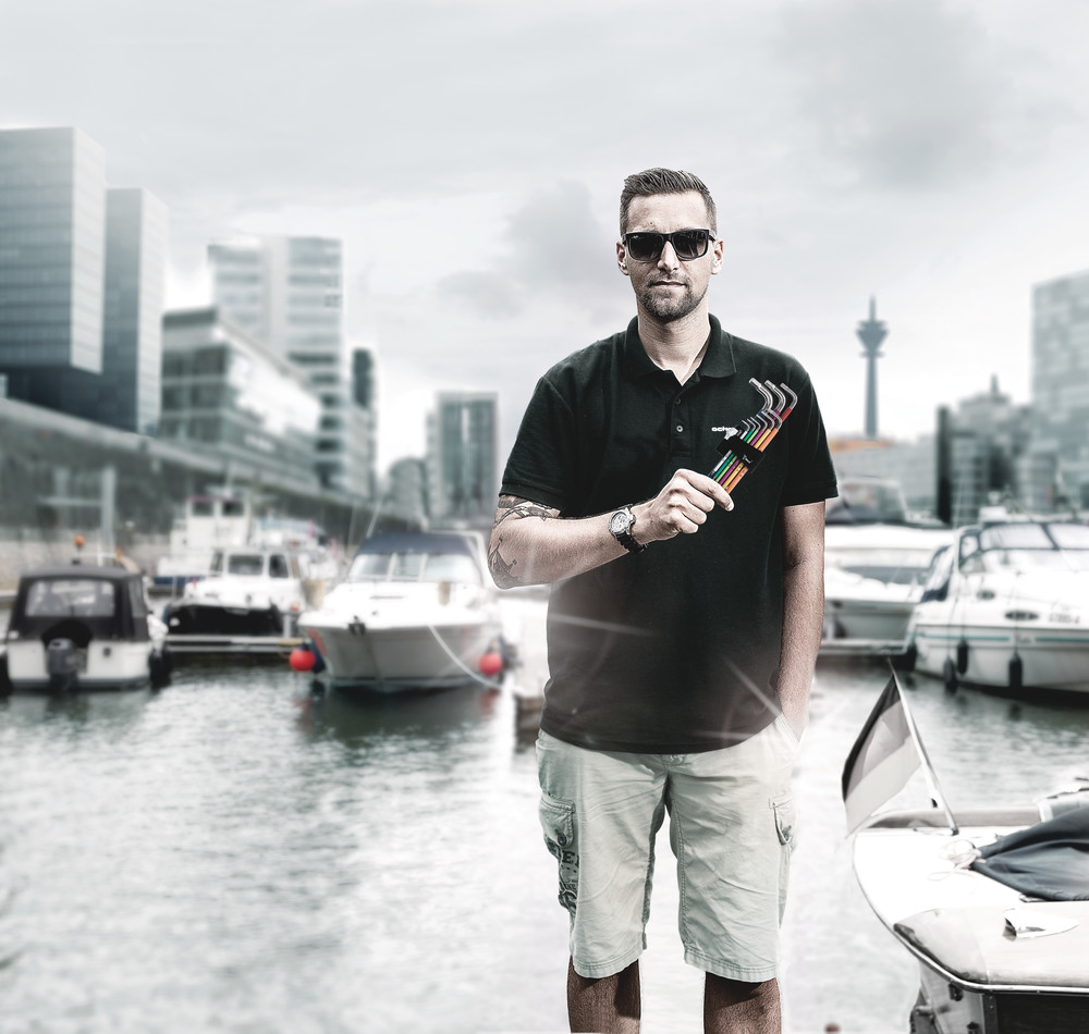 Clés mâles coudées, syst. métrique, chromées 950 L Hex-Plus 10,0 WERA - 05021640001