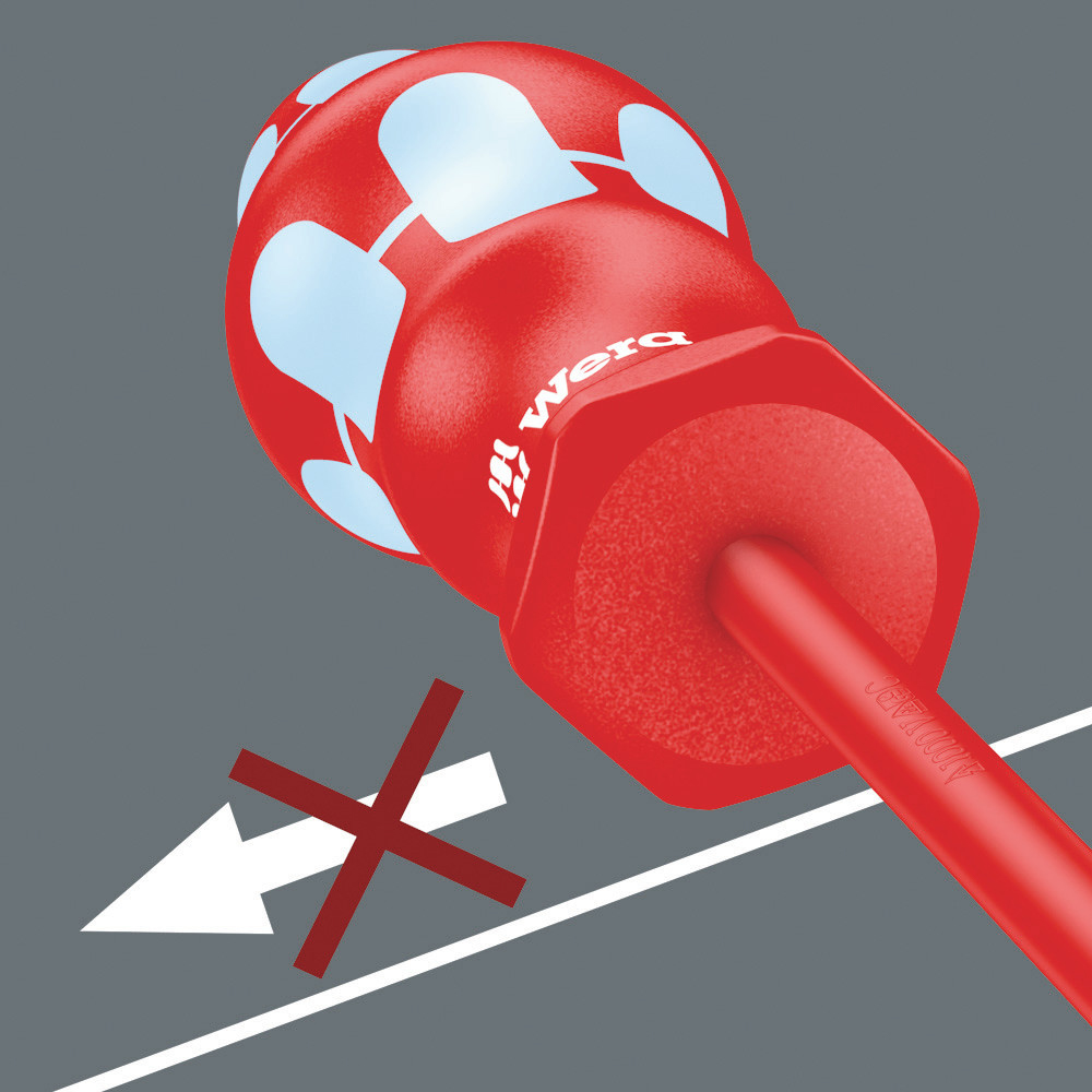 VDE Tournevis isolé pour vis TX, acier inox 3167 i TORX 20 x 80 mm Wera - 05022764001