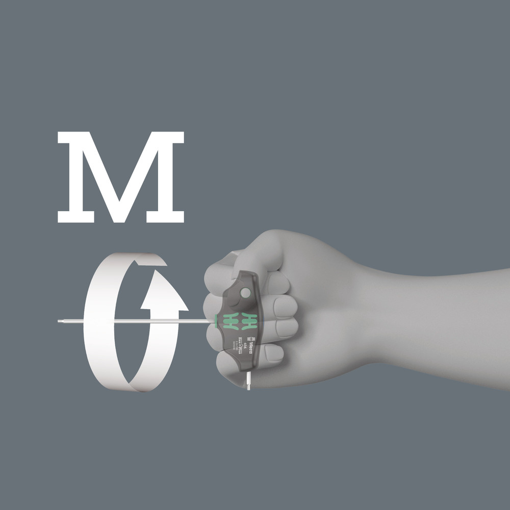 Tournevis hexagonal en T Hex-Plus 454 Hex-Plus 2 x 100 mm WERA - 05023330001