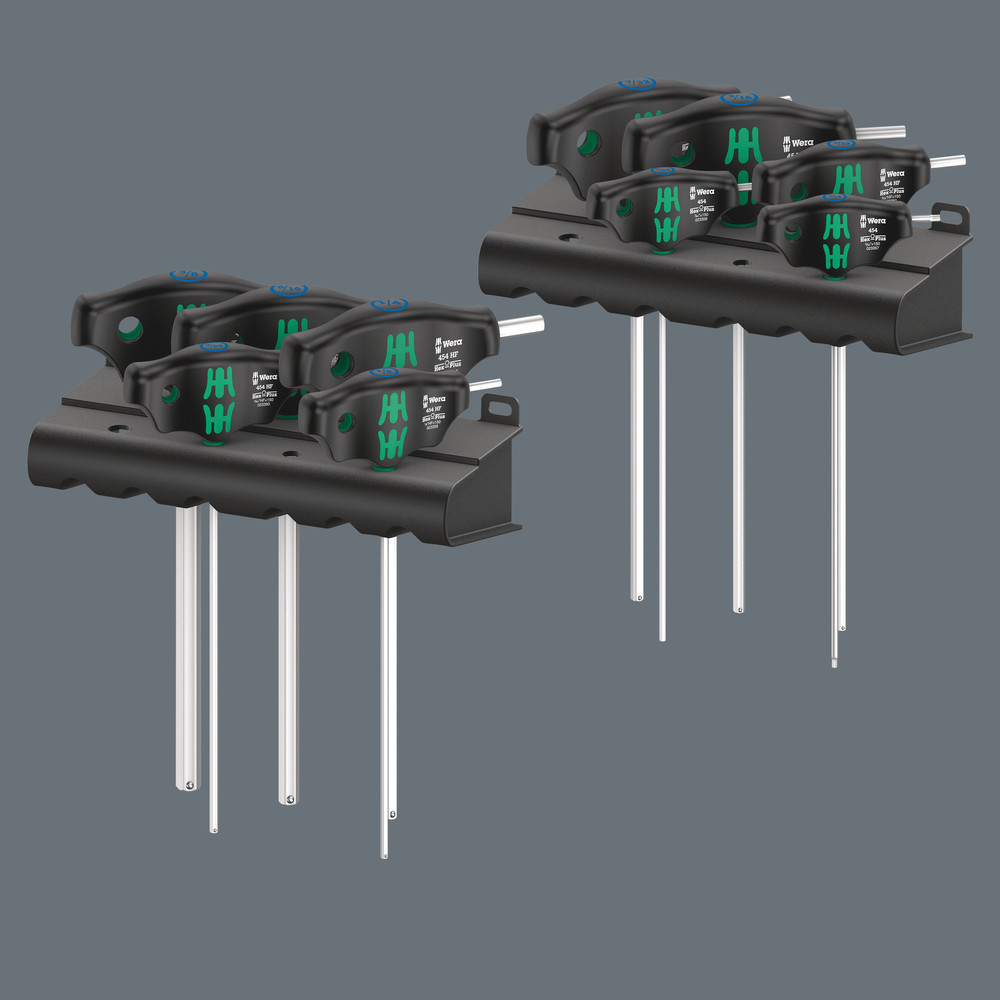 Set Imperial 1 Jeu de tournevis Hex-Plus à manche en T avec fonction de retenue, système impérial 454/10 HF Set Imperial 1 WERA - 05023451001