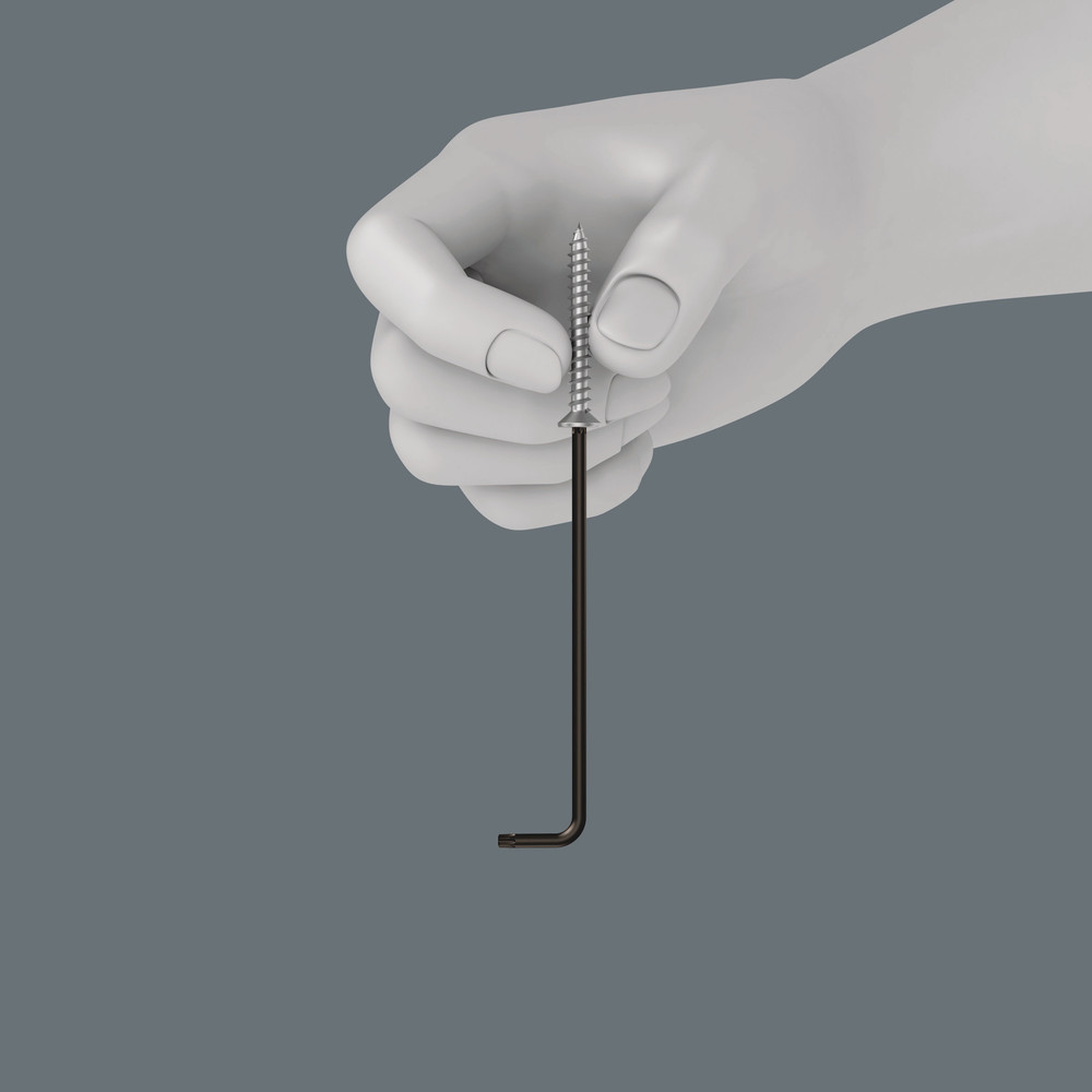  Clés mâles coudées avec fonction de retenue, BlackLaser 967 L TORX HF 15 WERA - 05024163001